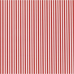 Gavepapir, Striber, B: 50 cm, 80 g, r&oslash;d/hvid, 100 m/ 1 rl.