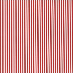 Gavepapir, Striber, B: 50 cm, 80 g, rød/hvid, 100 m/ 1 rl.