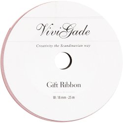 Gaveb&aring;nd, B: 18 mm, mat, lyser&oslash;d, 25 m/ 1 rl.