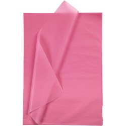 Silkepapir, ark 50x70 cm, 17 g, pink, 10 ark/ 1 pk.