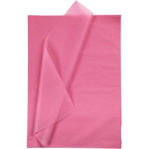 Silkepapir, ark 50x70 cm, 17 g, pink, 10 ark/ 1 pk.