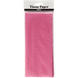 Silkepapir, ark 50x70 cm, 17 g, pink, 10 ark/ 1 pk.