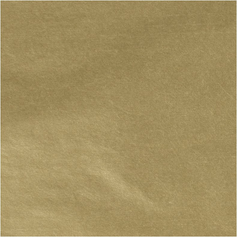Silkepapir, ark 50x70 cm, 17 g, guld, 6 ark/ 1 pk.