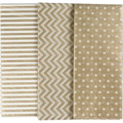 Silkepapir, ark 50x70 cm, 17 g, guld, 6 ark/ 1 pk.