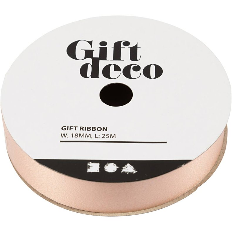Gaveb&aring;nd, B: 18 mm, pudder, 25 m/ 1 rl.