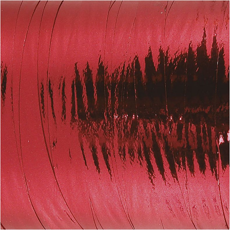 Gaveb&aring;nd, B: 10 mm, blank, metal r&oslash;d, 250 m/ 1 rl.