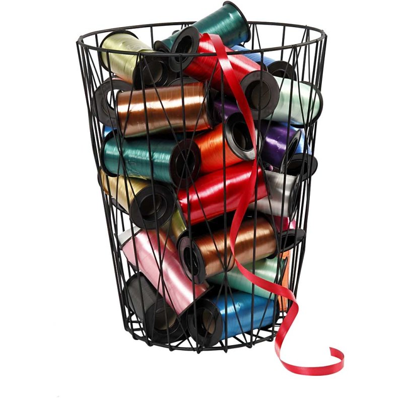 Gaveb&aring;nd, B: 10 mm, blank, ass. farver, 15x50 m/ 1 pk.