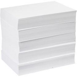 Tegnepapir, A4, ark 210x297 mm, 80 g, hvid, 5x500 ark/ 1 pk.