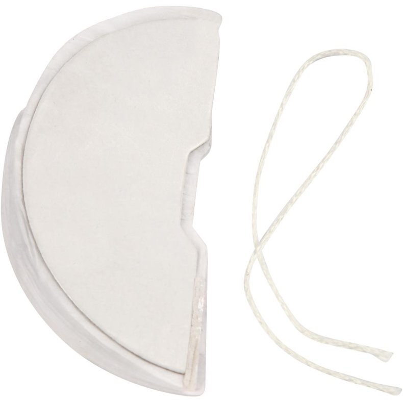 Harmonikakugler, diam. 8 cm, hvid, 10 stk./ 1 pk.