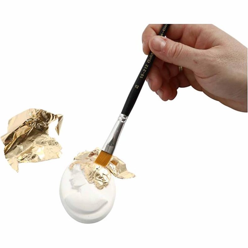 Bladmetal, ark 16x16 cm, guld, 0,625 m2, 25 ark/ 1 pk.