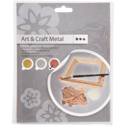 Bladmetal, ark 16x16 cm, kobber, 0,625 m2, 25 ark/ 1 pk.