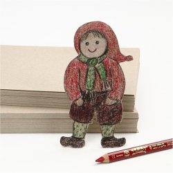 Kvistkarton, A4, ark 210x297 mm, 225 g, gr&aring; brun, 125 ark/ 1 pk.