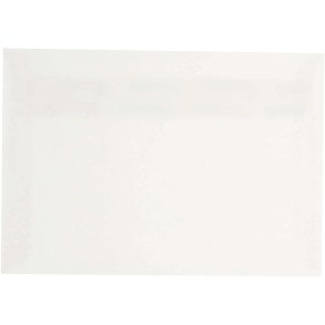 Kuvert, kuvert str. 11,4x16,2 cm, 120 g, råhvid, 50 stk./ 1 pk.