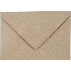 Kvistkuvert, kuvert str. 7,8x11,5 cm, 120 g, natur, 50 stk./ 1 pk.