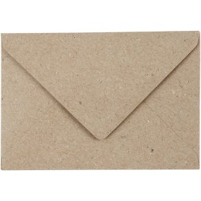 Kvistkuvert, kuvert str. 7,8x11,5 cm, 120 g, natur, 50 stk./ 1 pk.