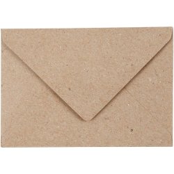Kvistkuvert, kuvert str. 7,8x11,5 cm, 120 g, natur, 50 stk./ 1 pk.