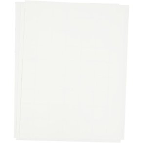 Transferark, ark 21,5x28 cm, til lyse og mørke tekstiler, hvid, 3 ark/ 1 pk.