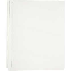 Transferark, ark 21,5x28 cm, til lyse og m&oslash;rke tekstiler, hvid, 12 ark/ 1 pk.