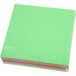 Origamipapir, str. 15x15 cm, 80 g, 5x80 ark/ 1 pk.