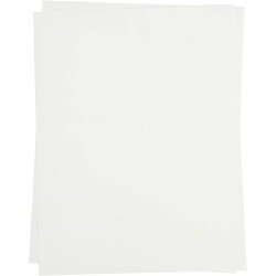 Transferark, ark 21,5x28 cm, til lyse tekstiler, transparent, 5 ark/ 1 pk.