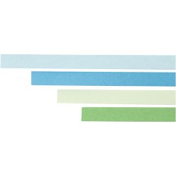 Quillingpapir, L: 78 cm, B: 5 mm, 120 g, bl&aring;, gr&oslash;n, limegr&oslash;n, turkis, 100 stk./ 1 pk.