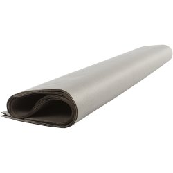 Silkepapir, ark 50x70 cm, 17 g, m&oslash;rk gr&aring;, 25 ark/ 1 pk.