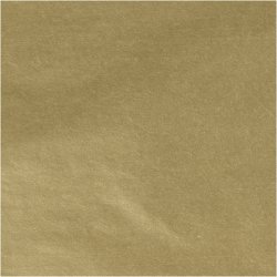 Silkepapir, ark 50x70 cm, 17 g, guld, 25 ark/ 1 pk.