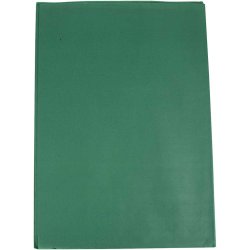 Silkepapir, ark 50x70 cm, 17 g, gr&oslash;n, 25 ark/ 1 pk.