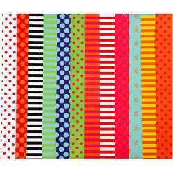 Glanspapir, m&oslash;nstret, ark 24x32 cm, 80 g, ass. farver, 50 ass. ark/ 1 pk.