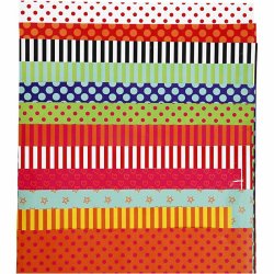 Glanspapir, m&oslash;nstret, ark 24x32 cm, 80 g, ass. farver, 50 ass. ark/ 1 pk.