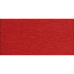 Crepepapir, ark 50x250 cm, r&oslash;d, 10 l&aelig;g/ 1 pk.