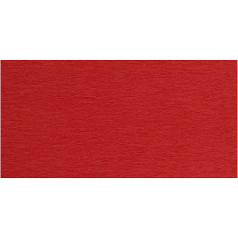 Crepepapir, ark 50x250 cm, r&oslash;d, 10 l&aelig;g/ 1 pk.