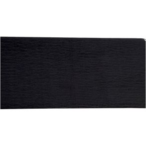 Crepepapir, ark 50x250 cm, sort, 10 l&aelig;g/ 1 pk.