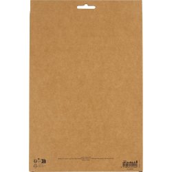 Crepepapir, ark 25x60 cm, Str&aelig;k/crepe: 180%, 105 g, standardfarver, 8 ark/ 1 pk.