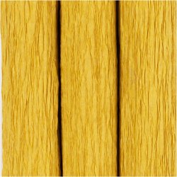 Crepepapir, ark 25x60 cm, Str&aelig;k/crepe: 180%, 105 g, karrygul, 3 ark/ 1 pk.