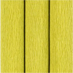 Crepepapir, ark 25x60 cm, Str&aelig;k/crepe: 180%, 105 g, lys gr&oslash;n, 3 ark/ 1 pk.