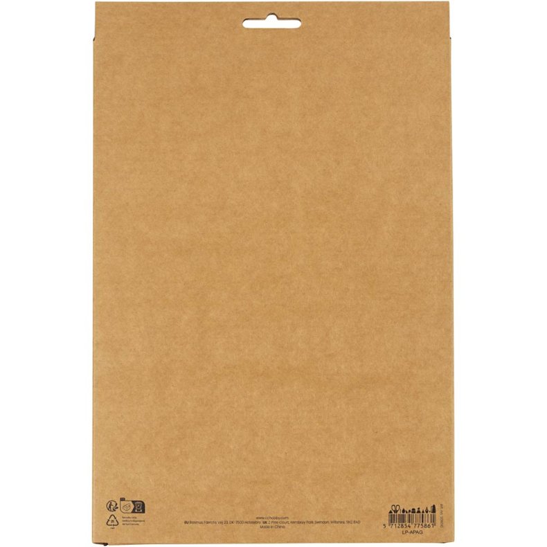 Crepepapir, ark 25x60 cm, Str&aelig;k/crepe: 180%, 105 g, lilla/pink harmoni, 8 ark/ 1 pk.