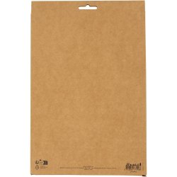 Crepepapir, ark 25x60 cm, Str&aelig;k/crepe: 180%, 105 g, natur, 8 ark/ 1 pk.
