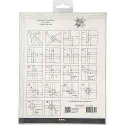 Stjernestrimler, L: 45 cm, diam. 6,5 cm, B: 15 mm, hvid, 500 strimler/ 1 pk.