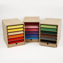 Kartonreol, H: 31,5 cm, D: 32 cm, B: 24,3 cm, A4, 1 stk.