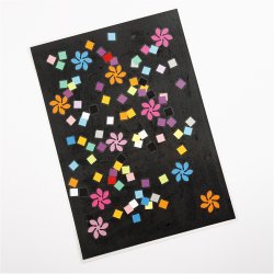 Kartonmosaik, kvadratisk, str. 10x10 mm, ca. 10000 stk., 180 g/ 1 pk.