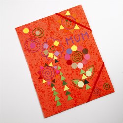 Kartonmosaik, kvadratisk, str. 10+15+20 mm, 180 g/ 1 pk.