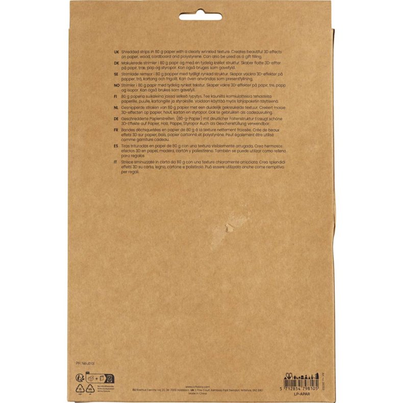 Kr&oslash;llede Papirstrimler, L: 25-30 cm, B: 3 mm, m&oslash;rk bl&aring;, gul, 2x50 g/ 1 pk.