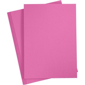 Karton, A4, ark 210x297 mm, 180 g, pink, 20 ark/ 1 pk.