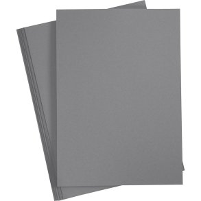 Karton, A4, 180 g, gr&aring;, 25 ark/ 1 pk.