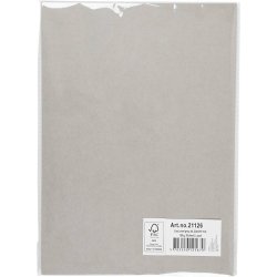 Karton, A4, ark 210x297 mm, 180 g, gr&aring;, 20 ark/ 1 pk.