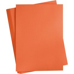 Karton, A2, ark 420x594 mm, 180 g, orange, 100 ark/ 1 pk.