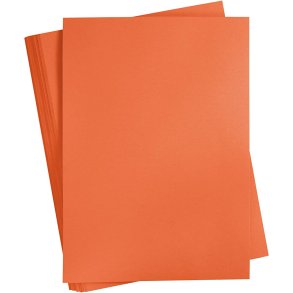 Karton, A2, ark 420x594 mm, 180 g, orange, 100 ark/ 1 pk.