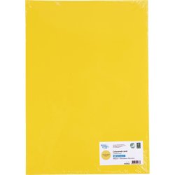 Karton, A3, 180 g, gul, 25 ark/ 1 pk.