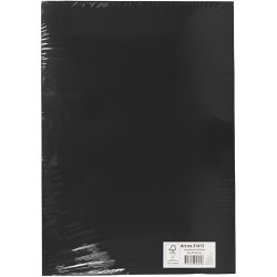 Karton, A3, ark 297x420 mm, 180 g, sort, 100 ark/ 1 pk.